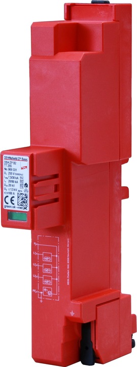 Image du produit Dehn DSH ZP B2 TT 255 Parafoudre combiné type1+2 DEHNshield ZP 909331