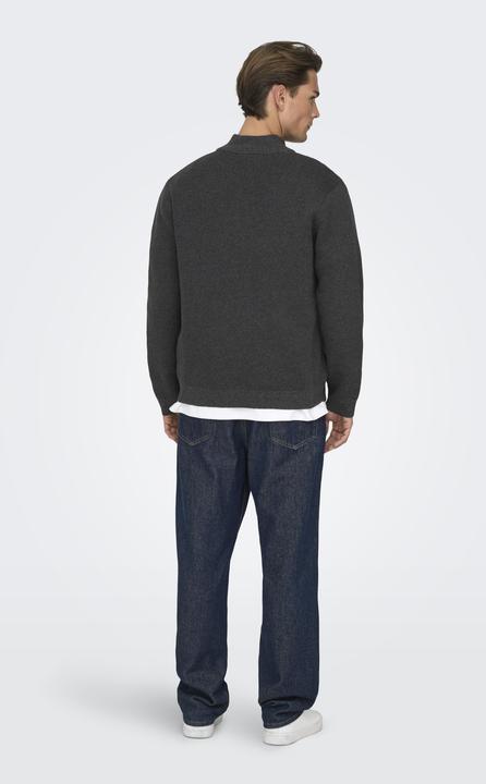 Produktbild Only & Sons Onsting Life Reg Half Zip Knit Noos (S)