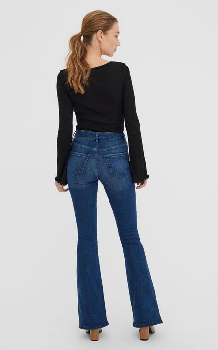 Actual product image Vero Moda VMSIGA Flared Belt High Waist Jeans (W26/L32)