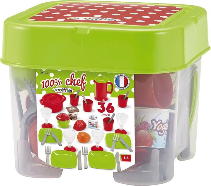 Actual product image Ecoiffier Chef's Tableware in Storage Container
