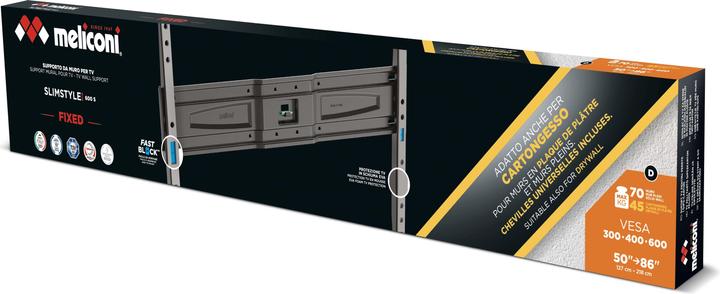 Actual product image Meliconi PlUS 600S LCD Stand 50'-80' Kg (Wall, 70 kg, 50" - 86")