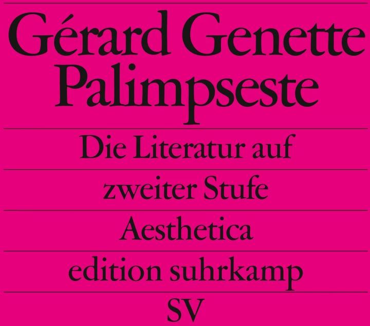Produktbild Palimpseste (Deutsch, Gérard Genette, 1993)
