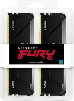 Actual product image Kingston FURY Beast RGB (2 x 32GB, 2666 MHz, DDR4-RAM, DIMM)