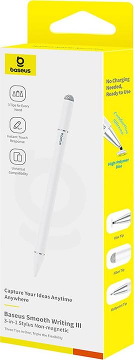 Actual product image Baseus Smooth Writing III Passive Stylus White