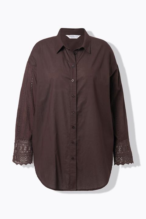 Produktbild Studio Untold Hemdbluse, oversized, bestickter Langarm (58)