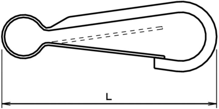 Actual product image BestaPac Karabinerhaken vernickelt 30mm
