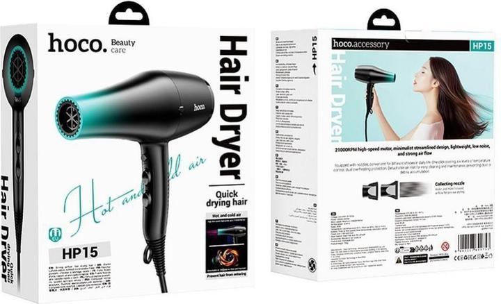 Actual product image Hoco Other hair dryer with hot and cold air HP15 gradient blue