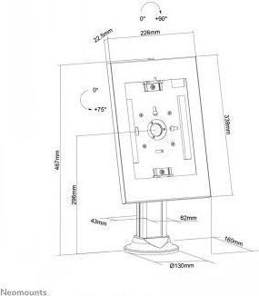 Produktbild Neomounts Tischhalterung für Tablets