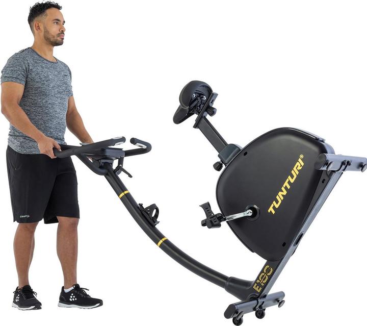 Actual product image Tunturi Centuri E100 Hometrainer - Ergometer - Bluetooth AI monitor - fitnessfiets met