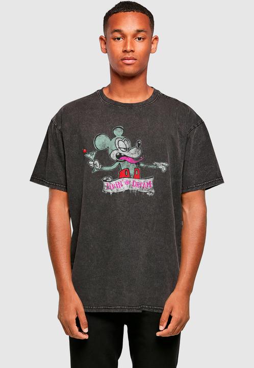 Produktbild Merchcode Brandalised - Drunk Mick Acid Washed Oversize Tee - 189233 (XL)