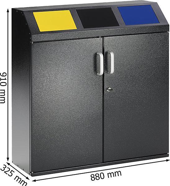 Produktbild eurokraft pro Wertstoffsammelschrank (50 l)