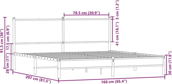 Image du produit vidaXL Bettgestell (160 x 200 cm)