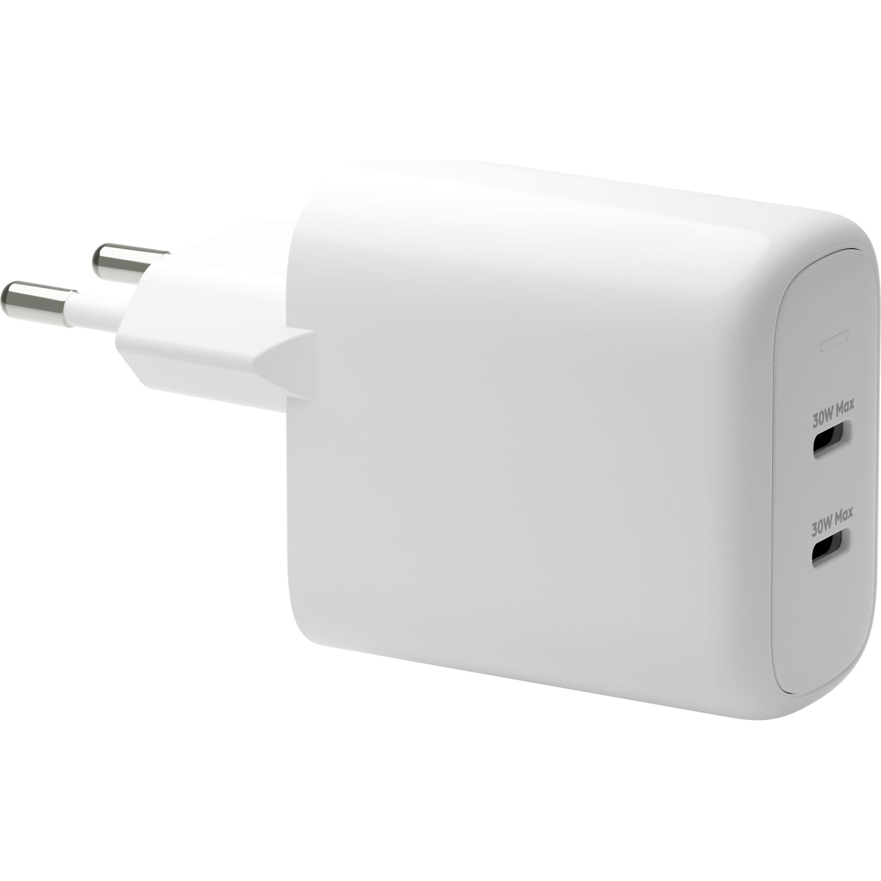 dbramante1928 RE-CHARGE - EU WALL CHARGER - 2 (30 W), USB Ladegerät, Weiss