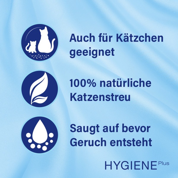 Produktbild Catsan Hygiene Plus (Nicht klumpend, Biologisch abbaubar, Neutralisierend, 4.82 kg)