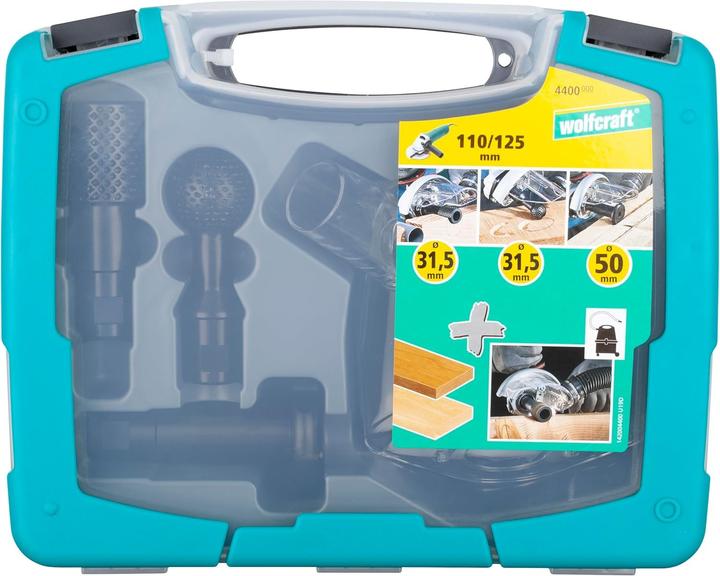 Actual product image wolfcraft 1 woodworking set for angle grinder 4 pcs
