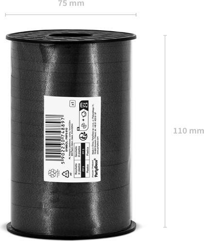 Actual product image Partydeco Bolduc Black 5mm (225m)