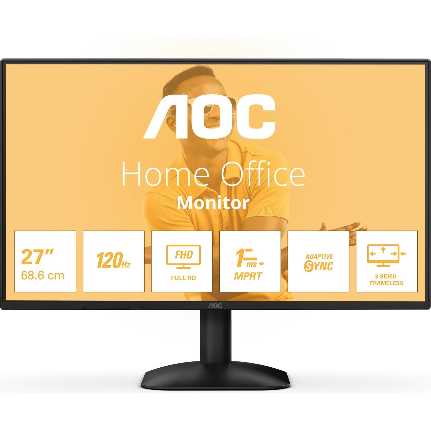 AOC 27B31H IPS Monitor,,, HDMI, D-Sub (1920 x 1080 Pixel, 27"), Monitor, Schwarz