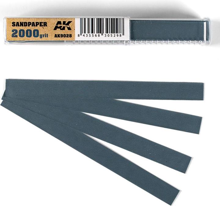Actual product image AK Interactive Wet Sandpaper 2000 grit x 50 units (2000)