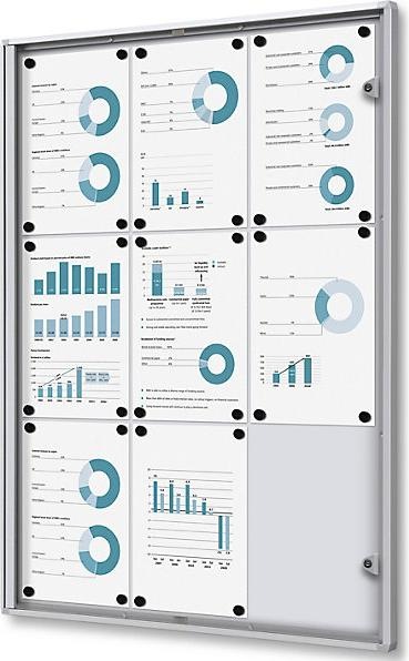 Immagine prodotto eurokraft basic Vetrina informativa per interni (Calamita, Bacheca, 71,5 x 96,5 cm)
