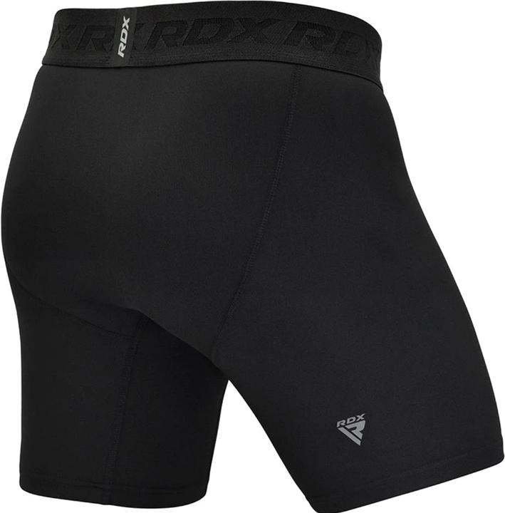 Actual product image Rdx Clothing T15 Compression Shorts Black-L (L)