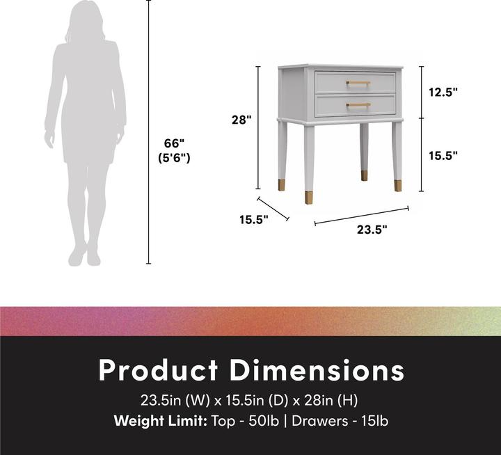 Immagine prodotto Dorel Home Westerleigh (60 x 40 x 72 cm)