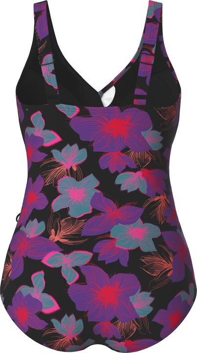 Produktbild Ulla Popken Badeanzug, Blüten, Softcups, Wickeloptik, recycelt (56)