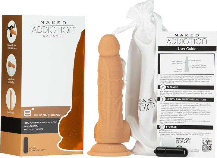 Actual product image Naked Addiction Dual Density Realistic Dildo - 20 cm