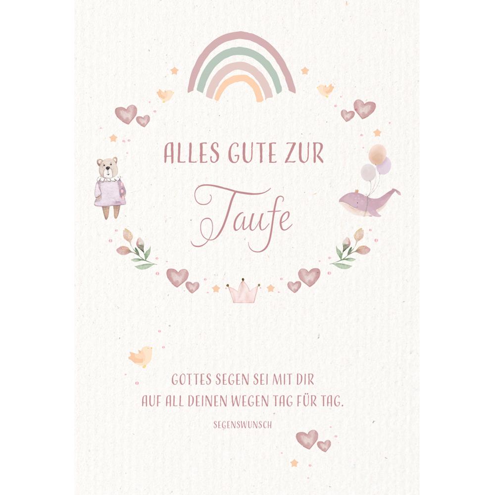Butzon & Bercker, Grusskarte + Briefpapier, Alles Gute zur Taufe