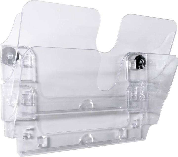 Produktbild Durable Flexiplus 1709022060 Wand-Prospekthalter Schwarz Anzahl der Fächer 2 1 (A4)