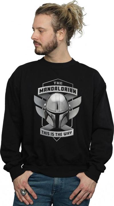 Actual product image Star Wars Mens The Mandalorian This Is The Way Mando Sweatshirt (XL)
