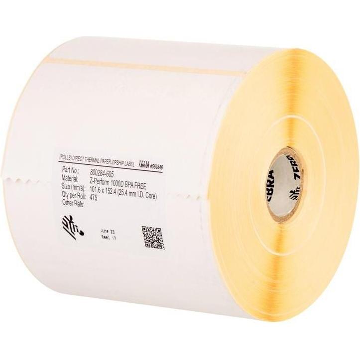 Zebra, Etiketten, Label roll,76x51mm 6pcs/box