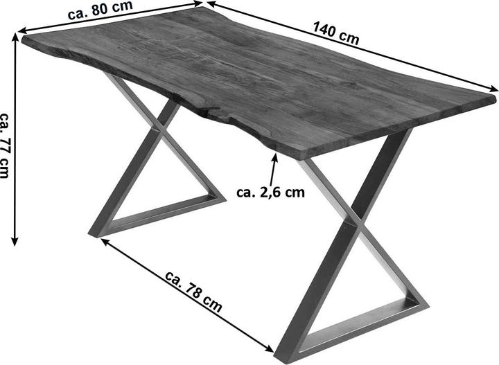Actual product image SAM Kasimir (140 x 80 x 77 cm)