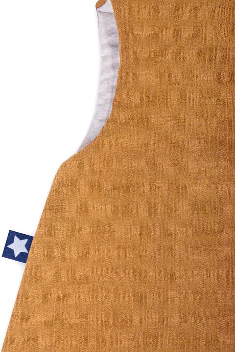 Actual product image Julius Zöllner Jumper muslin sleeping bag, cinnamon (84 cm, 2.5 TOG, Summer)