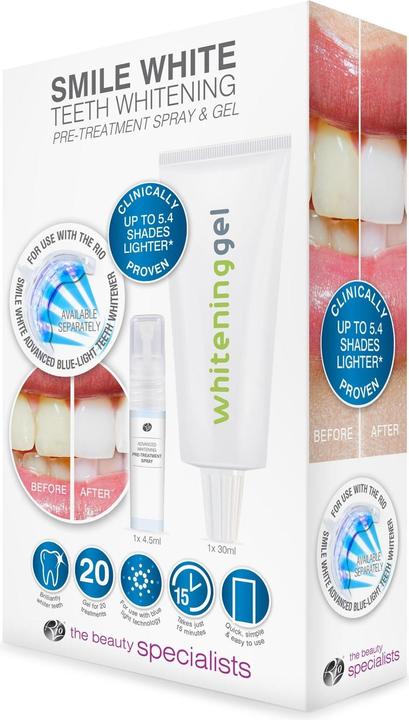 Immagine prodotto Rio Smile White spray pre-trattamento e gel sbiancante (30 ml, Gel)