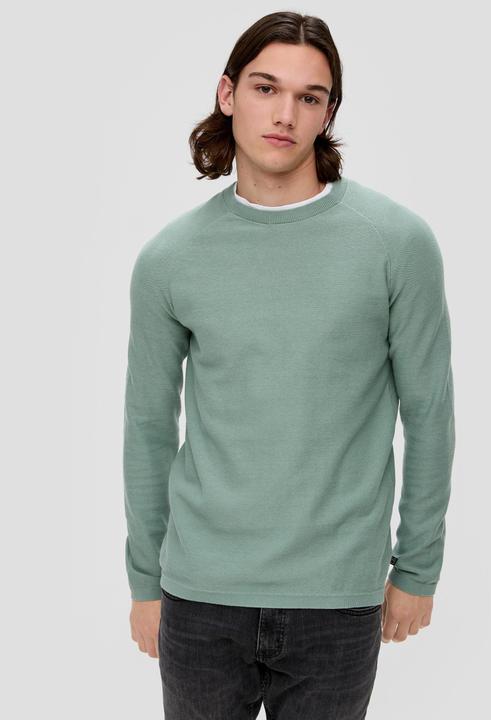 Produktbild s.Oliver Strickpullover Feinstrickpullover im Slim Fit (XXL)
