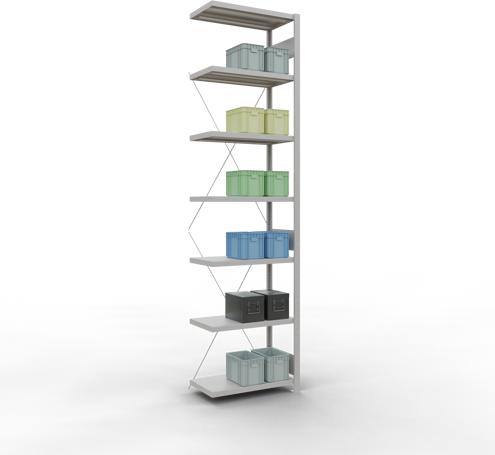 Actual product image Schulte Lagertechnik MULTIplus250 boltless bay system with cross brace