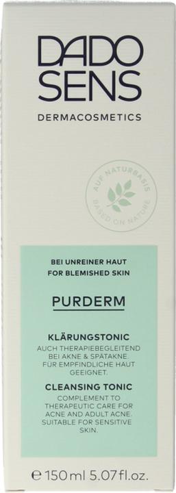 Actual product image Dado Sens PURDERM Clarifying Tonic - Blemished and acne-prone skin (Face toner, 150 ml)