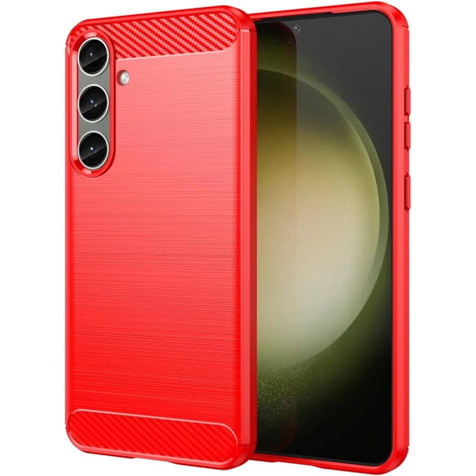 Cover-Discount Galaxy S25+ / S24+ Plus - Metall Carbon Look Hülle (Samsung Galaxy S25+, Samsung Galaxy S24+), Smartphone...