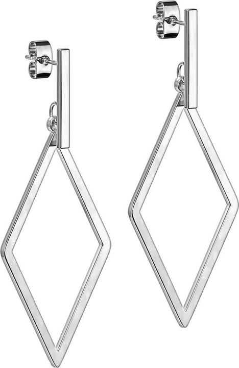 Immagine prodotto Star Piercing Orecchini a perno in argento con pendente in diamante (senza ottone, Acciaio chirurgico 316L)