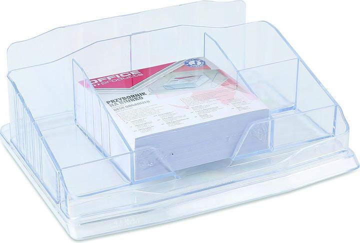 Produktbild Office Products Schreibtisch-organizer aus kunststoff, mit zettel, transparent