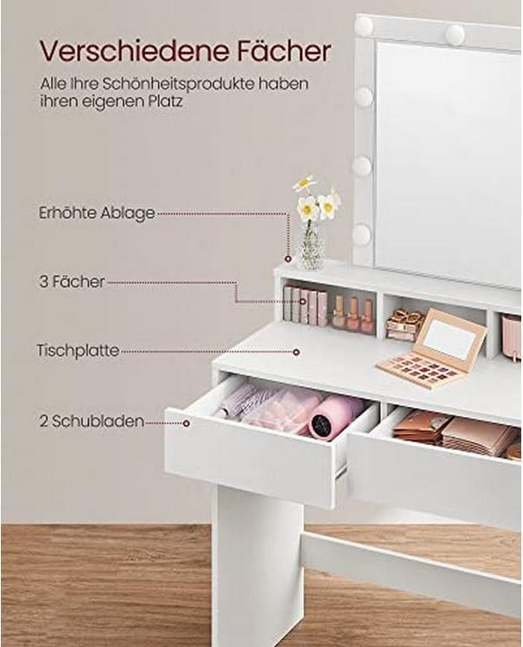 Actual product image Vasagle Princess (80 x 40 x 145 cm)