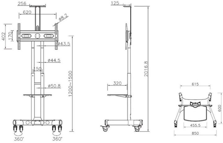 Immagine prodotto Multibrackets Basic (Universale, 60", 50 kg)