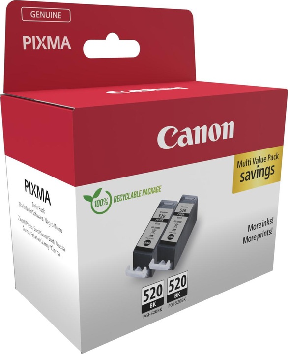 Produktbild Canon PGI-520BK 2er Pack (BK)