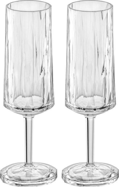 Koziol Sektglas Superglas (10 cl, 2 Gläser, Sektgläser)
