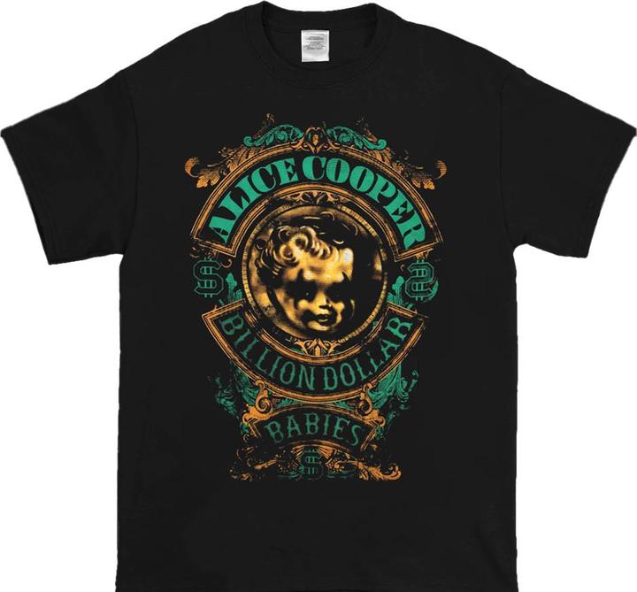 Immagine prodotto Alice Cooper Maglietta unisexe adulte Billion Dollar Baby Crest in cotone (M)
