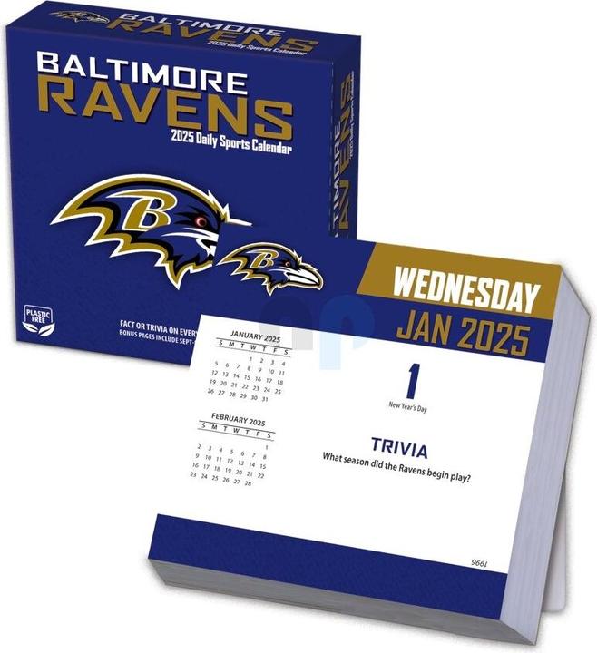 Immagine prodotto NFL - Baltimore Ravens - Calendario da tavolo 2025