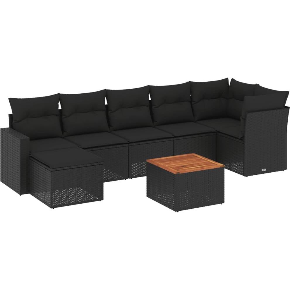 VidaXL, Gartenlounge, 10-tlg. Garten-Lounge-Set mit Kissen