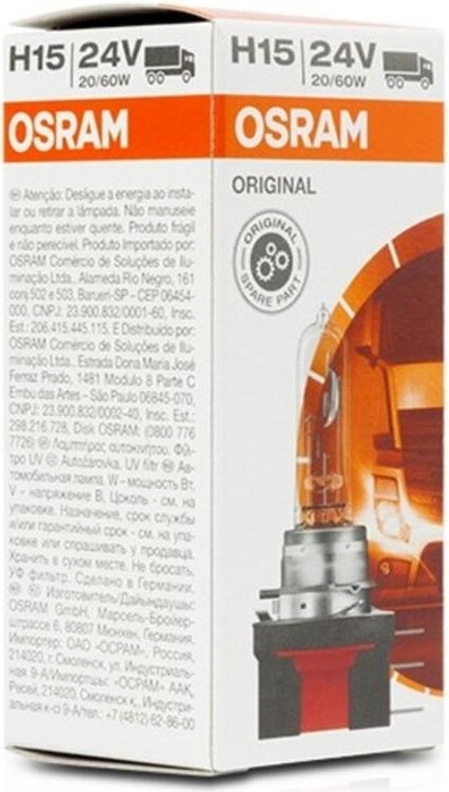 Actual product image Osram Bulb H15 24V 20/60W PGJ23T-1 (H15)