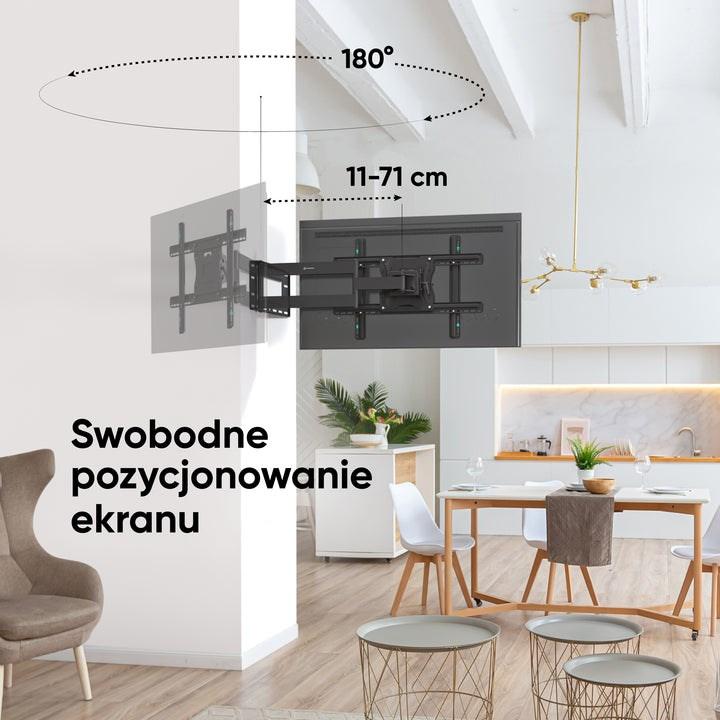 Produktbild Onkron TV SET ACC WALL MOUNT/40-75"/BLACK M7L-B (Wand, 68 kg, 40" - 75")