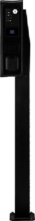 Actual product image ABL POLE Slim pedestal for one 100000191 Wallbox eM4 Twin, RAL 9011, 1469 x 395